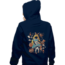 Load image into Gallery viewer, Shirts Zippered Hoodies, Unisex / Small / Navy Wonderland Girl