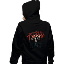Load image into Gallery viewer, Daily_Deal_Shirts Zippered Hoodies, Unisex / Small / Black TGIF