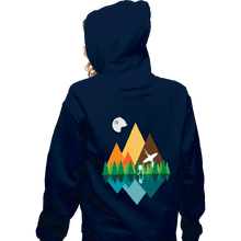 Load image into Gallery viewer, Secret_Shirts Zippered Hoodies, Unisex / Small / Navy The Forest View