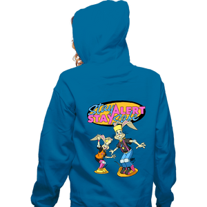 Daily_Deal_Shirts Zippered Hoodies, Unisex / Small / Royal Blue Stay Safe!