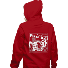 Load image into Gallery viewer, Daily_Deal_Shirts Zippered Hoodies, Unisex / Small / Red Pizza Ball