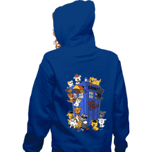 Load image into Gallery viewer, Secret_Shirts Zippered Hoodies, Unisex / Small / Royal Blue Dogs Who