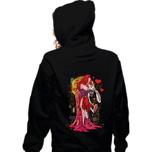 Load image into Gallery viewer, Daily_Deal_Shirts Zippered Hoodies, Unisex / Small / Black Animated Kiss