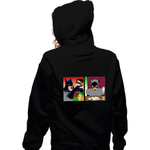 Load image into Gallery viewer, Secret_Shirts Zippered Hoodies, Unisex / Small / Black Batman Yelling At Catwoman