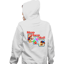 Load image into Gallery viewer, Shirts Zippered Hoodies, Unisex / Small / White Stop Swop 'N' Roll
