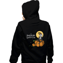 Load image into Gallery viewer, Daily_Deal_Shirts Zippered Hoodies, Unisex / Small / Black The Smashing Pumpkin King