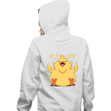 Load image into Gallery viewer, Shirts Zippered Hoodies, Unisex / Small / White Fat Chocobo