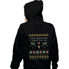 Load image into Gallery viewer, Shirts Pullover Hoodies, Unisex / Small / Black Link To My Heart