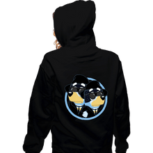 Load image into Gallery viewer, Daily_Deal_Shirts Zippered Hoodies, Unisex / Small / Black The Bluesy Brothers