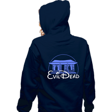 Load image into Gallery viewer, Daily_Deal_Shirts Zippered Hoodies, Unisex / Small / Navy Evil Cabin