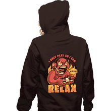 Load image into Gallery viewer, Secret_Shirts Zippered Hoodies, Unisex / Small / Dark Chocolate I Play To Relax