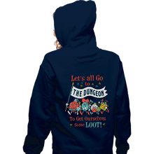 Load image into Gallery viewer, Shirts Zippered Hoodies, Unisex / Small / Navy Let&#39;s Go
