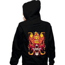 Load image into Gallery viewer, Secret_Shirts Zippered Hoodies, Unisex / Small / Black Kurama