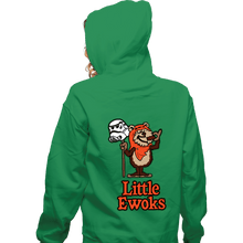 Load image into Gallery viewer, Daily_Deal_Shirts Zippered Hoodies, Unisex / Small / Irish Green Little Ewoks