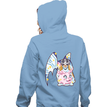 Load image into Gallery viewer, Shirts Zippered Hoodies, Unisex / Small / Royal Blue Magical Silhouettes - Patamon