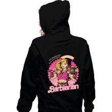 Load image into Gallery viewer, Daily_Deal_Shirts Zippered Hoodies, Unisex / Small / Black Barbarian Doll