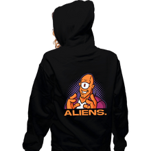 Load image into Gallery viewer, Secret_Shirts Zippered Hoodies, Unisex / Small / Black Because Me