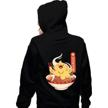 Load image into Gallery viewer, Shirts Zippered Hoodies, Unisex / Small / Black Fat Chocobo Ramen