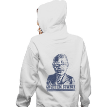 Load image into Gallery viewer, Shirts Zippered Hoodies, Unisex / Small / White Cowboy