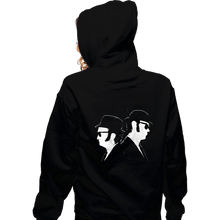 Load image into Gallery viewer, Daily_Deal_Shirts Zippered Hoodies, Unisex / Small / Black The Blues Bros