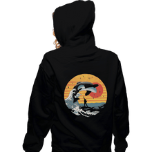 Load image into Gallery viewer, Shirts Zippered Hoodies, Unisex / Small / Black The Great Killer Whale