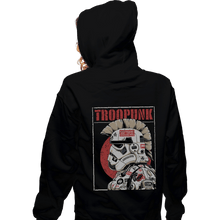 Load image into Gallery viewer, Shirts Zippered Hoodies, Unisex / Small / Black Troopunk
