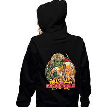 Load image into Gallery viewer, Daily_Deal_Shirts Zippered Hoodies, Unisex / Small / Black Golden Axe Girls