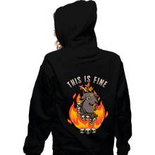 Load image into Gallery viewer, Secret_Shirts Zippered Hoodies, Unisex / Small / Black Demonically Fine