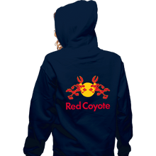 Load image into Gallery viewer, Daily_Deal_Shirts Zippered Hoodies, Unisex / Small / Navy Red Coyote