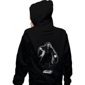 Daily_Deal_Shirts Zippered Hoodies, Unisex / Small / Black Glow In The Dark GhostFace