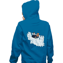 Load image into Gallery viewer, Daily_Deal_Shirts Zippered Hoodies, Unisex / Small / Royal Blue Slasher Time