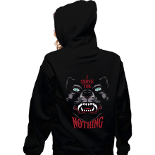 Load image into Gallery viewer, Shirts Zippered Hoodies, Unisex / Small / Black I Serve The Nothing