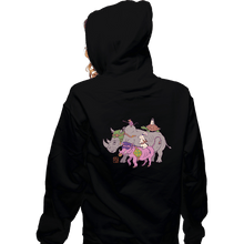 Load image into Gallery viewer, Secret_Shirts Zippered Hoodies, Unisex / Small / Black Mutant Animals!