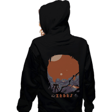 Load image into Gallery viewer, Shirts Zippered Hoodies, Unisex / Small / Black Visit Zebes