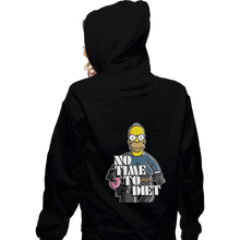 Load image into Gallery viewer, Shirts Pullover Hoodies, Unisex / Small / Black No Time To Diet