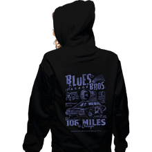 Load image into Gallery viewer, Daily_Deal_Shirts Zippered Hoodies, Unisex / Small / Black Blues Brothers Garage