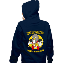 Load image into Gallery viewer, Daily_Deal_Shirts Zippered Hoodies, Unisex / Small / Navy That's A Paladin