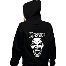 Load image into Gallery viewer, Daily_Deal_Shirts Zippered Hoodies, Unisex / Small / Black Morbius!