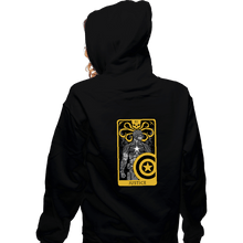 Load image into Gallery viewer, Shirts Zippered Hoodies, Unisex / Small / Black Tarot Justice