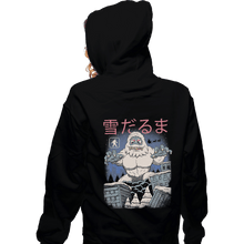 Load image into Gallery viewer, Shirts Zippered Hoodies, Unisex / Small / Black Kaiju Snowman