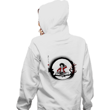 Load image into Gallery viewer, Shirts Zippered Hoodies, Unisex / Small / White Straw Hat Pirate