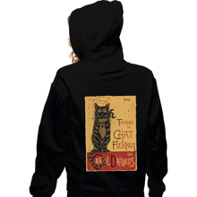 Load image into Gallery viewer, Shirts Zippered Hoodies, Unisex / Small / Black Chat Flerken