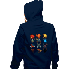 Load image into Gallery viewer, Shirts Zippered Hoodies, Unisex / Small / Navy Dice Roles
