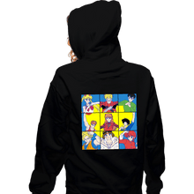 Load image into Gallery viewer, Secret_Shirts Zippered Hoodies, Unisex / Small / Black Anime Heart Of A 90s Kid