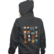 Load image into Gallery viewer, Daily_Deal_Shirts Zippered Hoodies, Unisex / Small / Dark Heather The Horror Kittens
