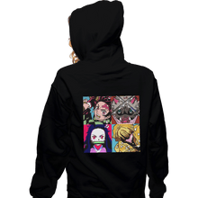 Load image into Gallery viewer, Shirts Zippered Hoodies, Unisex / Small / Black Kimetsu No Warhol