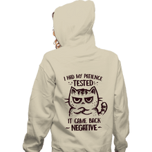 Load image into Gallery viewer, Secret_Shirts Zippered Hoodies, Unisex / Small / White I had my patience tested