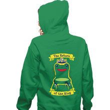 Load image into Gallery viewer, Daily_Deal_Shirts Zippered Hoodies, Unisex / Small / Irish Green Froggy Chair Returns