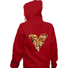 Load image into Gallery viewer, Shirts Zippered Hoodies, Unisex / Small / Red Rise Up