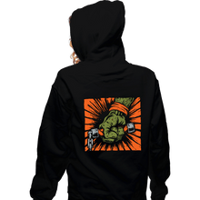 Load image into Gallery viewer, Shirts Zippered Hoodies, Unisex / Small / Black Saint Pizza